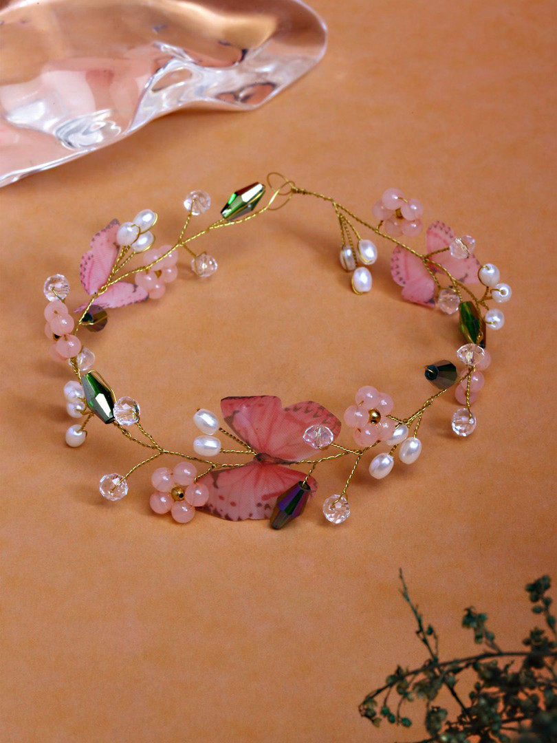 VOGUE HAIR ACCESSORIES Women Beaded Tiara